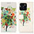 Coque Portefeuille Motif Fantaisie Livre Cuir Etui Clapet D02Y pour Huawei Honor X8b Vert