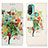 Coque Portefeuille Motif Fantaisie Livre Cuir Etui Clapet D02Y pour Motorola Moto E20 Colorful