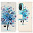 Coque Portefeuille Motif Fantaisie Livre Cuir Etui Clapet D02Y pour Motorola Moto E20 Petit