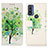 Coque Portefeuille Motif Fantaisie Livre Cuir Etui Clapet D02Y pour Motorola Moto G Pure Vert