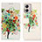 Coque Portefeuille Motif Fantaisie Livre Cuir Etui Clapet D02Y pour Motorola Moto G53j 5G Vert