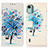 Coque Portefeuille Motif Fantaisie Livre Cuir Etui Clapet D02Y pour Nokia C12 Petit