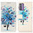 Coque Portefeuille Motif Fantaisie Livre Cuir Etui Clapet D02Y pour Nokia G310 5G Bleu