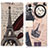 Coque Portefeuille Motif Fantaisie Livre Cuir Etui Clapet D02Y pour Samsung Galaxy A04 4G Marron