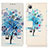 Coque Portefeuille Motif Fantaisie Livre Cuir Etui Clapet D02Y pour Samsung Galaxy A23e 5G Bleu