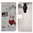 Coque Portefeuille Motif Fantaisie Livre Cuir Etui Clapet D02Y pour Sony Xperia PRO-I Vin Rouge