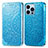 Coque Portefeuille Motif Fantaisie Livre Cuir Etui Clapet H01 pour Apple iPhone 14 Pro Bleu