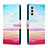 Coque Portefeuille Motif Fantaisie Livre Cuir Etui Clapet H02X pour Samsung Galaxy A04s Colorful