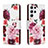 Coque Portefeuille Motif Fantaisie Livre Cuir Etui Clapet H02X pour Samsung Galaxy S22 Ultra 5G Rouge