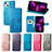 Coque Portefeuille Motif Fantaisie Livre Cuir Etui Clapet H03 pour Apple iPhone 13 Petit