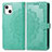 Coque Portefeuille Motif Fantaisie Livre Cuir Etui Clapet H05 pour Apple iPhone 13 Mini Vert
