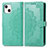 Coque Portefeuille Motif Fantaisie Livre Cuir Etui Clapet H05 pour Apple iPhone 13 Vert