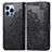 Coque Portefeuille Motif Fantaisie Livre Cuir Etui Clapet H06 pour Apple iPhone 14 Pro Max Noir