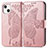 Coque Portefeuille Motif Fantaisie Livre Cuir Etui Clapet H07 pour Apple iPhone 13 Mini Or Rose