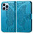 Coque Portefeuille Motif Fantaisie Livre Cuir Etui Clapet H07 pour Apple iPhone 13 Pro Bleu
