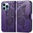Coque Portefeuille Motif Fantaisie Livre Cuir Etui Clapet H07 pour Apple iPhone 13 Pro Violet