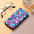 Coque Portefeuille Motif Fantaisie Livre Cuir Etui Clapet H10 pour Apple iPhone 13 Mini Violet