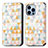 Coque Portefeuille Motif Fantaisie Livre Cuir Etui Clapet H10 pour Apple iPhone 13 Pro Max Petit