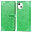 Coque Portefeuille Motif Fantaisie Livre Cuir Etui Clapet H13 pour Apple iPhone 13 Mini Vert