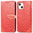 Coque Portefeuille Motif Fantaisie Livre Cuir Etui Clapet H13 pour Apple iPhone 13 Rouge