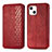 Coque Portefeuille Motif Fantaisie Livre Cuir Etui Clapet H15 pour Apple iPhone 13 Rouge