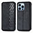 Coque Portefeuille Motif Fantaisie Livre Cuir Etui Clapet H15 pour Apple iPhone 14 Pro Max Noir