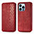 Coque Portefeuille Motif Fantaisie Livre Cuir Etui Clapet H15 pour Apple iPhone 14 Pro Max Rouge