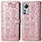 Coque Portefeuille Motif Fantaisie Livre Cuir Etui Clapet L01 pour Xiaomi Mi 12 Lite 5G Rose