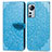 Coque Portefeuille Motif Fantaisie Livre Cuir Etui Clapet L02 pour Xiaomi Mi 12 5G Bleu Ciel