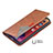 Coque Portefeuille Motif Fantaisie Livre Cuir Etui Clapet L04 pour Apple iPhone 13 Marron Petit