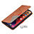 Coque Portefeuille Motif Fantaisie Livre Cuir Etui Clapet L04 pour Apple iPhone 14 Pro Max Marron Petit