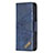 Coque Portefeuille Motif Fantaisie Livre Cuir Etui Clapet L05 pour Apple iPhone 13 Pro Max Bleu Petit