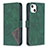 Coque Portefeuille Motif Fantaisie Livre Cuir Etui Clapet L06 pour Apple iPhone 13 Mini Vert