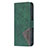 Coque Portefeuille Motif Fantaisie Livre Cuir Etui Clapet L06 pour Apple iPhone 13 Mini Vert Petit