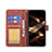 Coque Portefeuille Motif Fantaisie Livre Cuir Etui Clapet L06 pour Apple iPhone 14 Pro Marron Petit