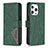 Coque Portefeuille Motif Fantaisie Livre Cuir Etui Clapet L06 pour Apple iPhone 14 Pro Max Vert