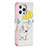 Coque Portefeuille Motif Fantaisie Livre Cuir Etui Clapet L07 pour Apple iPhone 13 Pro Max Jaune Petit