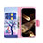 Coque Portefeuille Motif Fantaisie Livre Cuir Etui Clapet L07 pour Apple iPhone 15 Mixte Petit