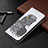 Coque Portefeuille Motif Fantaisie Livre Cuir Etui Clapet pour Apple iPhone 15 Pro Gris Petit