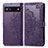 Coque Portefeuille Motif Fantaisie Livre Cuir Etui Clapet pour Google Pixel 6a 5G Violet