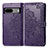 Coque Portefeuille Motif Fantaisie Livre Cuir Etui Clapet pour Google Pixel 7a 5G Violet