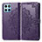 Coque Portefeuille Motif Fantaisie Livre Cuir Etui Clapet pour Huawei Honor 70 Lite 5G Violet