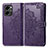 Coque Portefeuille Motif Fantaisie Livre Cuir Etui Clapet pour Huawei Honor 80 SE 5G Violet