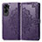 Coque Portefeuille Motif Fantaisie Livre Cuir Etui Clapet pour Huawei Honor 90 Lite 5G Violet