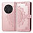 Coque Portefeuille Motif Fantaisie Livre Cuir Etui Clapet pour Huawei Honor Magic3 5G Or Rose