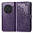 Coque Portefeuille Motif Fantaisie Livre Cuir Etui Clapet pour Huawei Honor Magic3 5G Violet