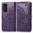 Coque Portefeuille Motif Fantaisie Livre Cuir Etui Clapet pour Huawei Honor V40 5G Violet