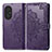 Coque Portefeuille Motif Fantaisie Livre Cuir Etui Clapet pour Huawei Nova 9 SE Violet