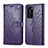 Coque Portefeuille Motif Fantaisie Livre Cuir Etui Clapet pour Huawei P40 Pro Violet