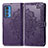 Coque Portefeuille Motif Fantaisie Livre Cuir Etui Clapet pour Motorola Moto Edge 20 Pro 5G Violet